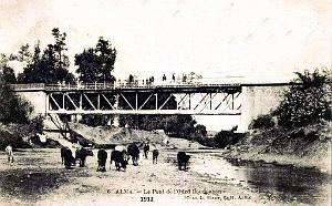 ALMA - LE PONT DE L'OUED BOUDOUAOU - 1912